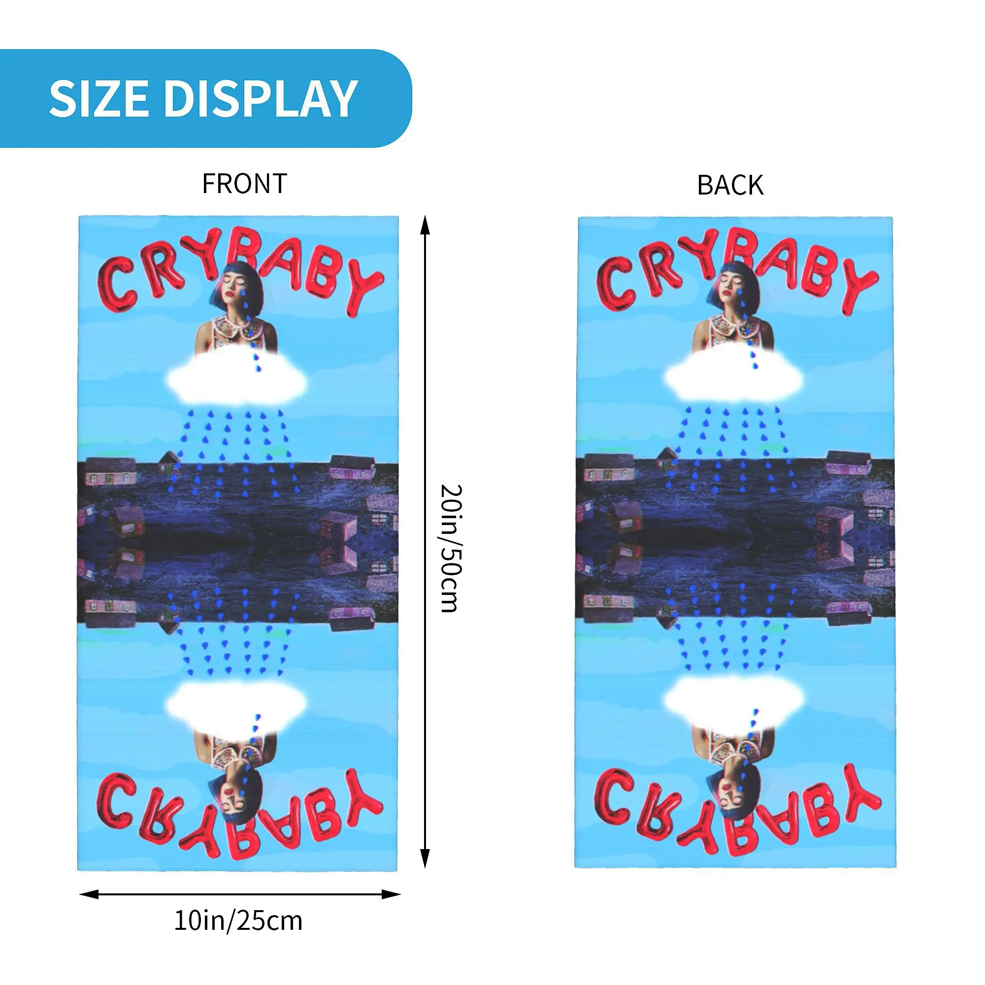 Пользовательские Melanie Martinez Merch Logo Cry Baby дождевые гетры для женщин и мужчин