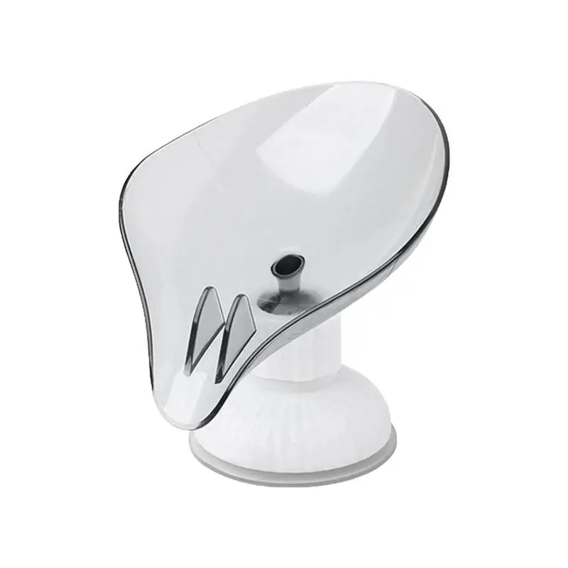 

Self Draining Soap Holder Leaf Shape Soap Dish Holder Bar Soap Holder Soap Saver Suction Cup For Shower Bathroom Tray Holder