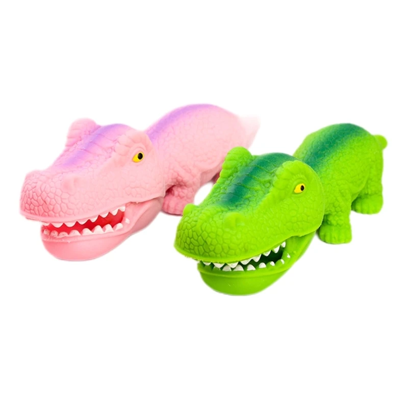 

N80C Desktop Unbreakable Figurine Novelty Gag Table Stretchy Animal Toy Pressure Release Sensory Ball Dinosaur-shape