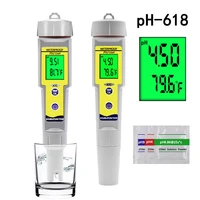 ph 618 auto calibration digital ph meter water quality tester pen hydroponic test for aquarium swimming pool measuring instrumen