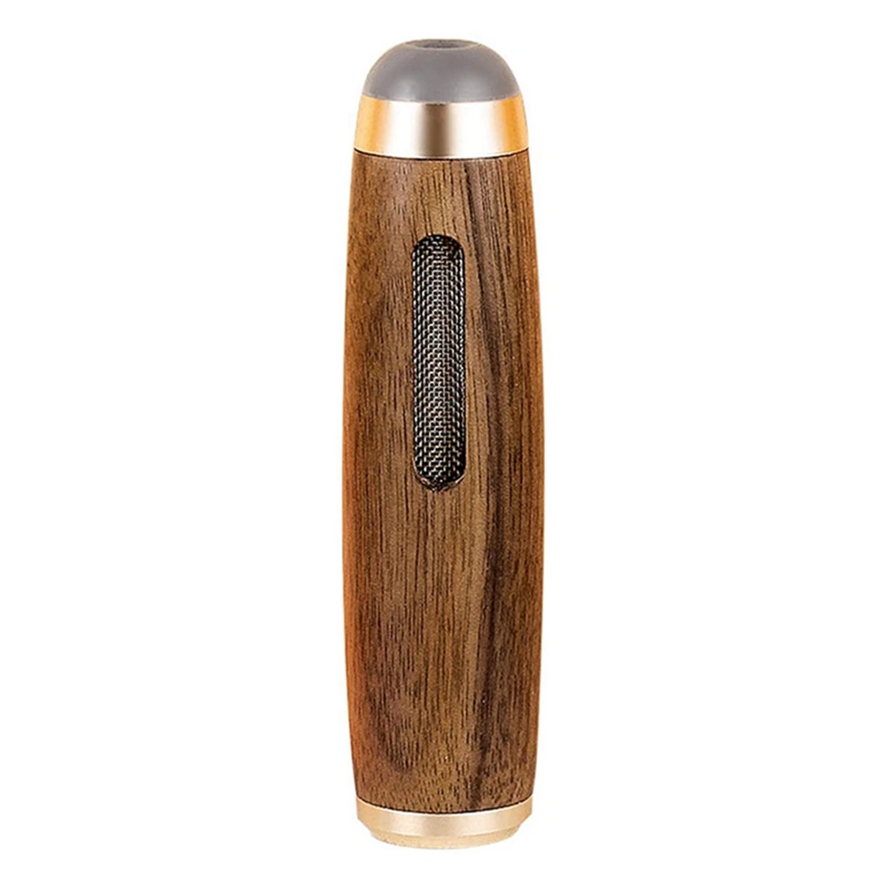 

Car Ashtray Walnut Wood Mini Car Anti -Flying - Cover Non-Dropping Portable Holder Non-Projectile Ashtray