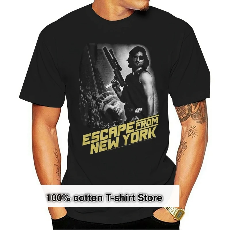 

Escape From New York Mens T Shirt Movie Sm - 5xl New 1997 Escape Black Cotton Mens Short Sleeve Tees