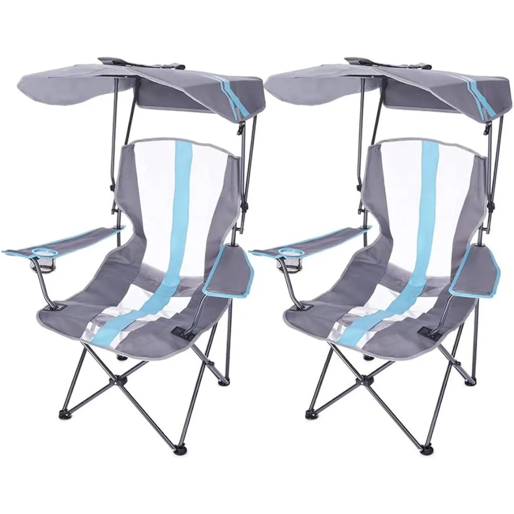 

Light Blue Camping Table Chair Set Camping Supplies Novelty 2-Pack Folding Stool Relaxing Chairs Mountainhiker Nature Hike Chair