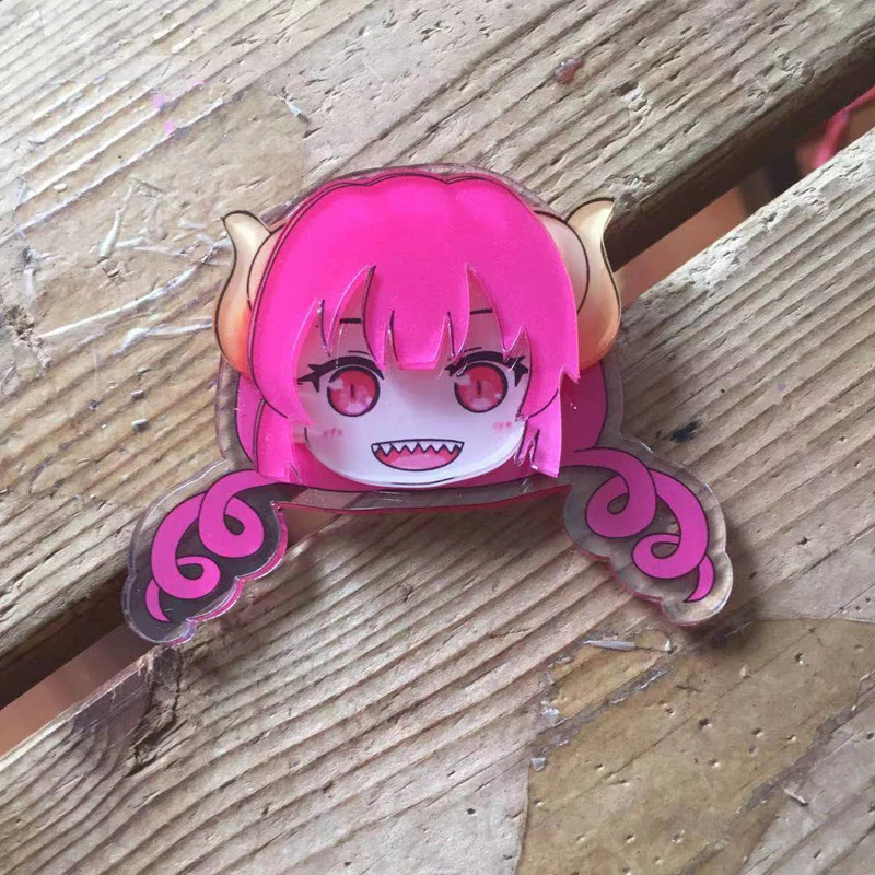 

3D значок из аниме Miss Kobayashi's Dragon Maid Ilulu, акриловая брошь, Яркая милая булавка