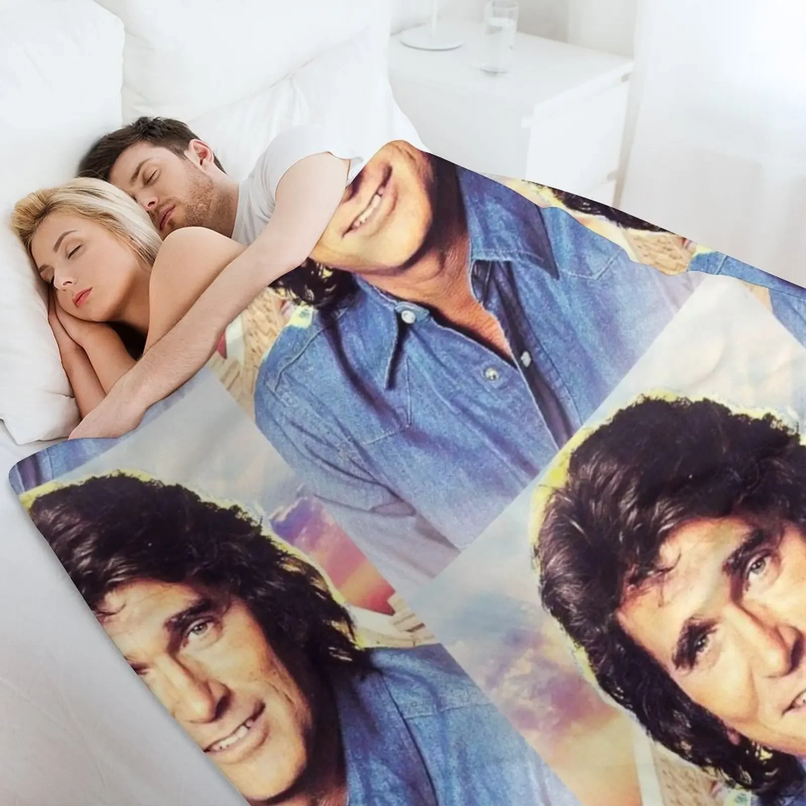 Фото Одеяло Michael Landon, покрывала для кровати, меховые изделия, декоративные одеяла для дивана, одеяла для кровати №4