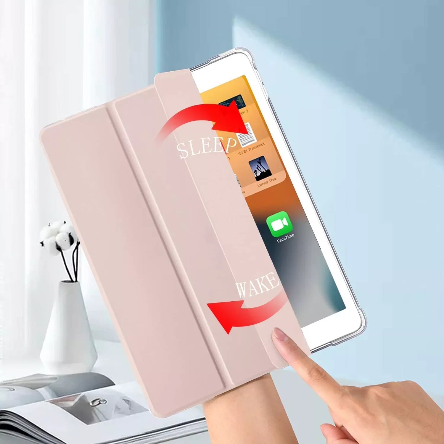 

iPad 10.2 case with Pencil Holder iPad 9th/8th/7th Gen(2021/2020/2019),new For iPad case A2602 A2603 A2604 A2605 A2197 A2198