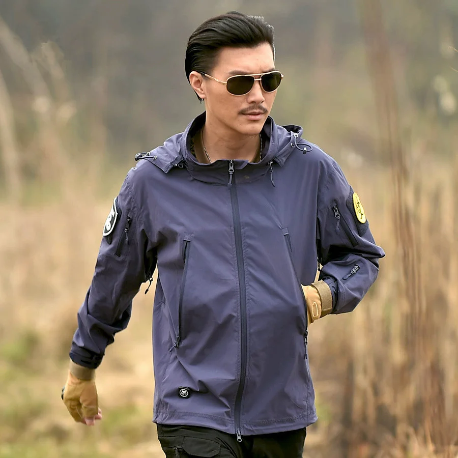 Cap Can Put Away Stand Collar Waterproof Breathable Coats
