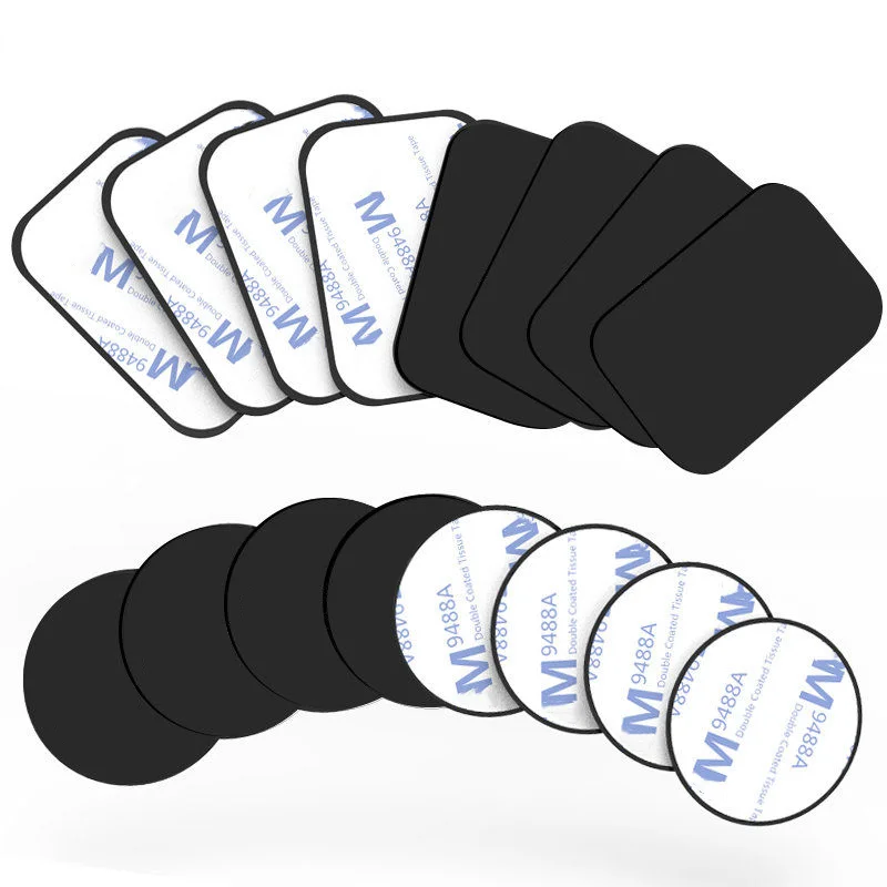 

Magnetic Metal Plate For Car Phone Holder Universal Iron Sheet Disk 3M Sticker Mount Mobile Phone Magnet Stand For IPhone 11 7