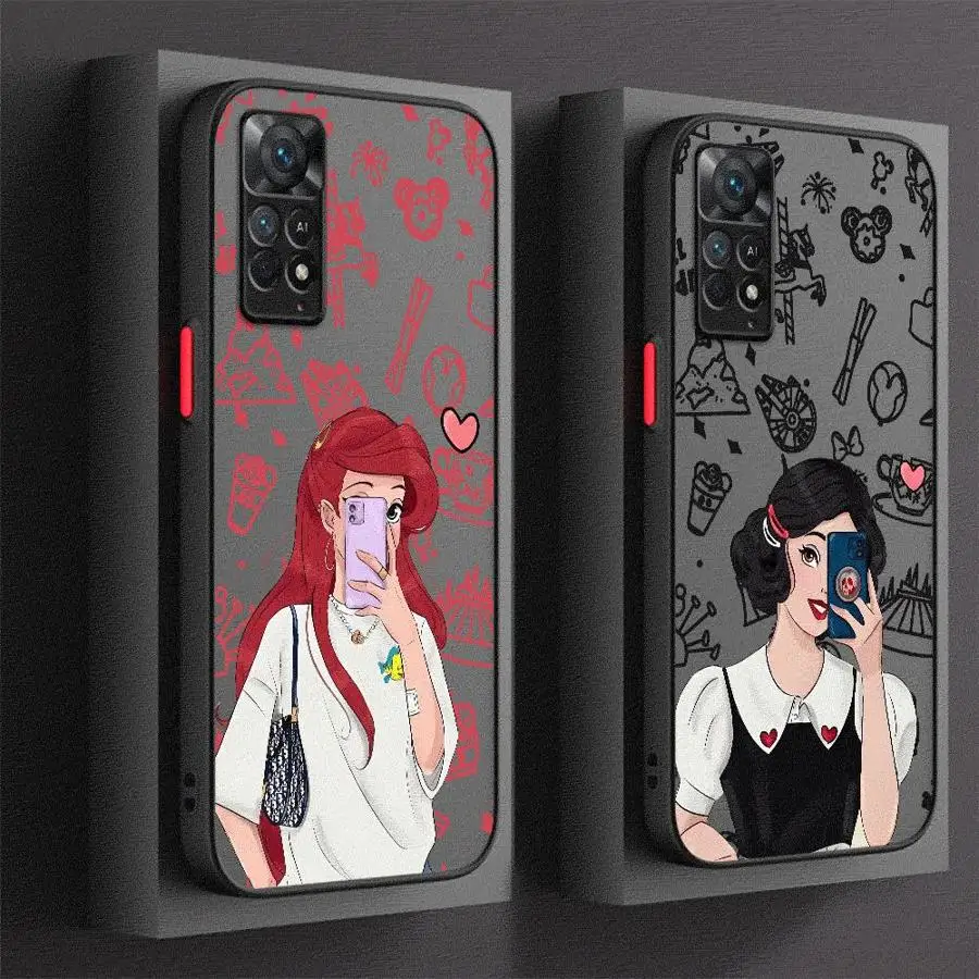 Телефон Принцессы Диснея для Redmi Note 7 8 Pro 8T 9 9S 10 4G Φ 11S 11 12 13Pro 10Lite 13ProPlus Чехол 13
