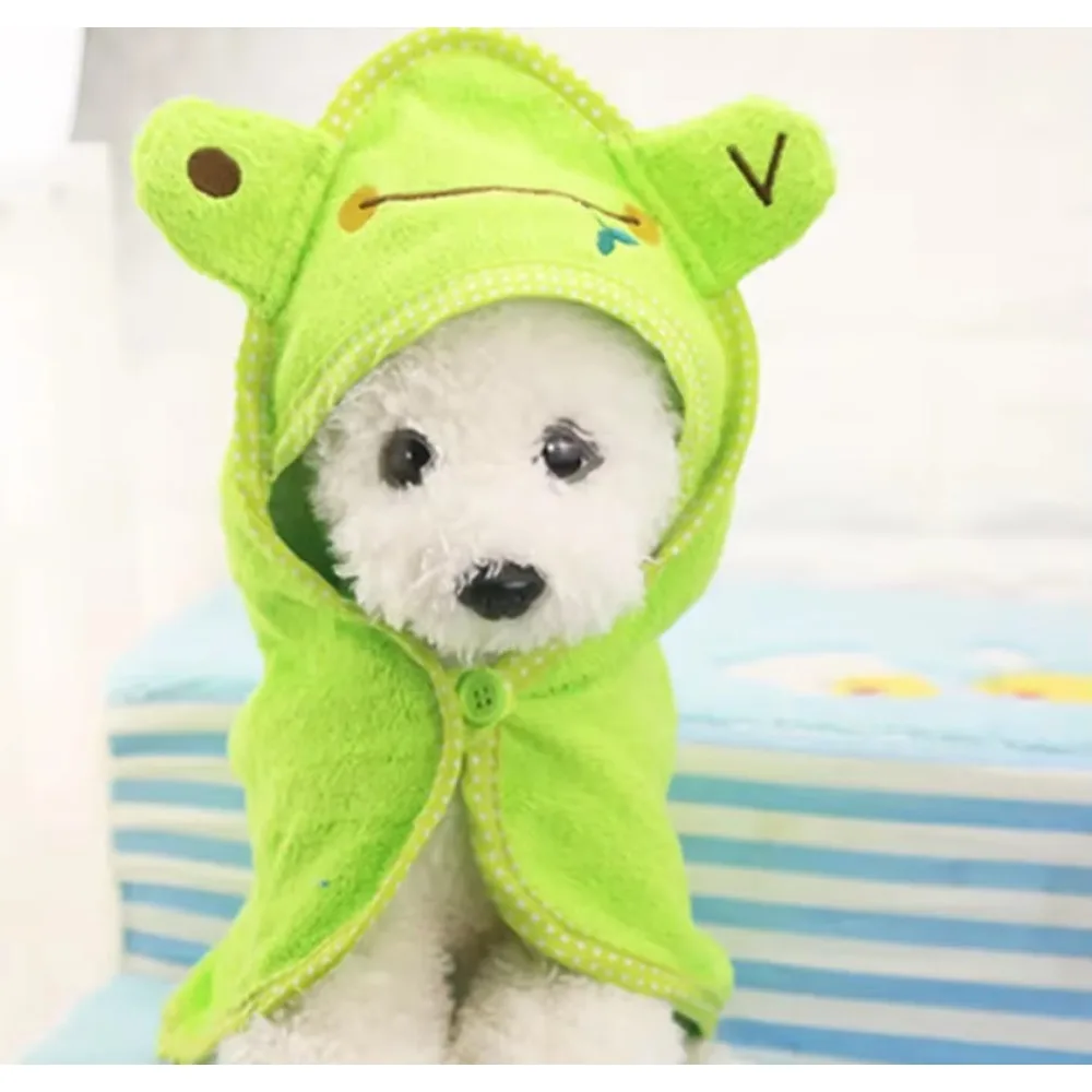 Милое полотенце для собак мягкое сушки домашних животных кошек толстовки щенков