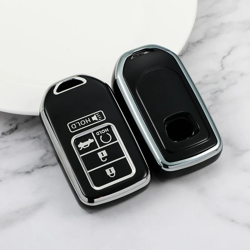 

New TPU Car Remote Key Case Cover Shell For Honda Civic 2022 5 Buttons Protector Holder Fob Keyless Accessories