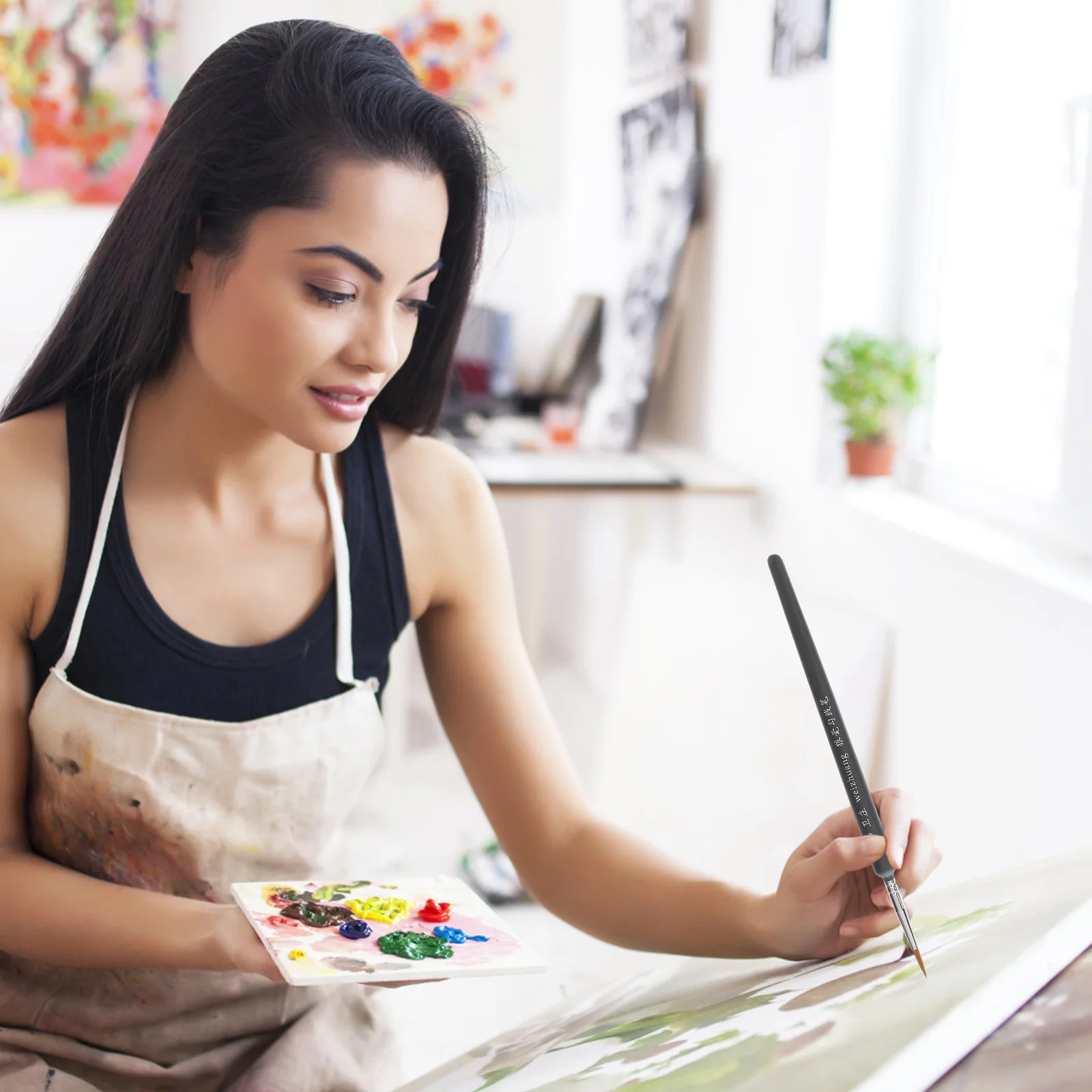 

Artist Detail Brush Set for Miniature, Models,, Gouache, Watercolor, Tempera,, Oil and Body Painting 185X1cm Brushes