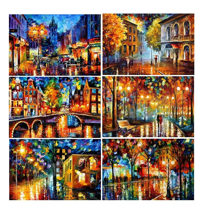 

Алмазная живопись 5D «сделай сам», полноразмерная круглая вышивка, картина маслом, пейзаж, вышивка крестиком, домашний декор