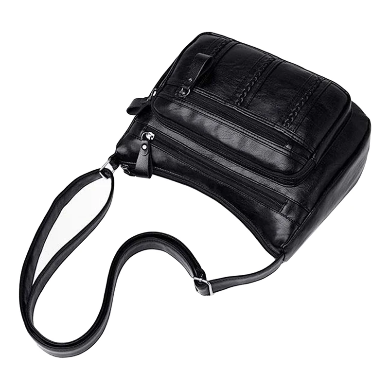 New Casual Female Bag Soft PU Leather Shoulder High-quality Multi-pocket Shoulder Bag Solid Color Ladies Crossbody Bag 6 New Casual Female Bag Soft PU Leather Shoulder High-quality Multi-pocket Shoulder Bag Solid Color Ladies Crossbody Bag 6