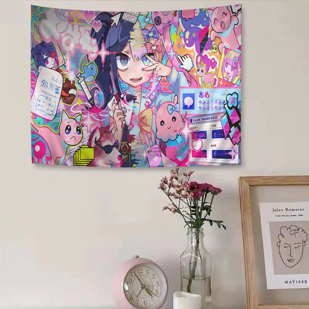 N-Needy Girl Cartoon Tapestry Art Science Fiction Room Home Decor