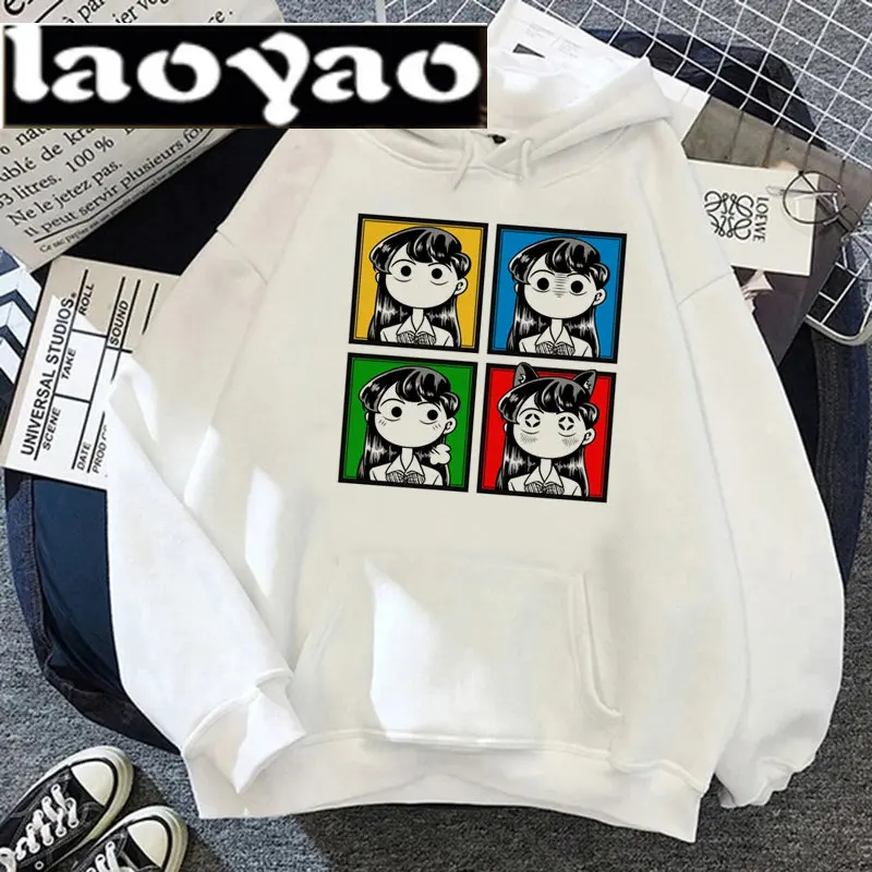 

Japanese Anime Komi Cant Communicate Hoodies Men Kawaii Cartoon Komi Shouko Graphic Streetwear Unisex Tops Sweatshirts Male