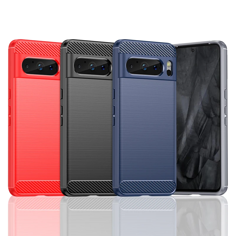 For Google Pixel 8 Pro Case for Google Pixel 8 Pro Cover Shell Shockproof Soft silicon Phone Funda Bumper for Google Pixel 8 Pro