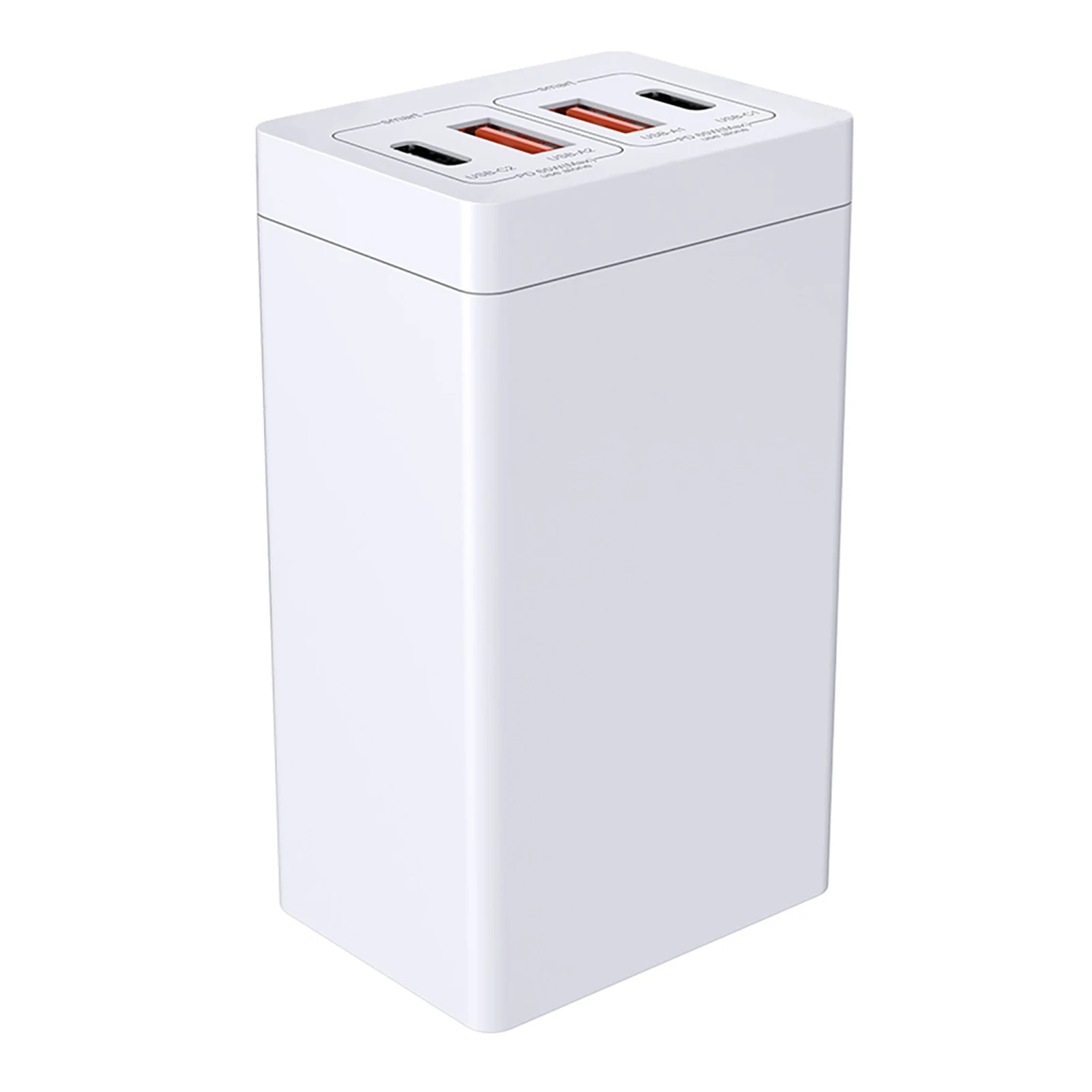 

Сетевое зарядное устройство 2C2A с 4 USB-портами, 65 Вт
