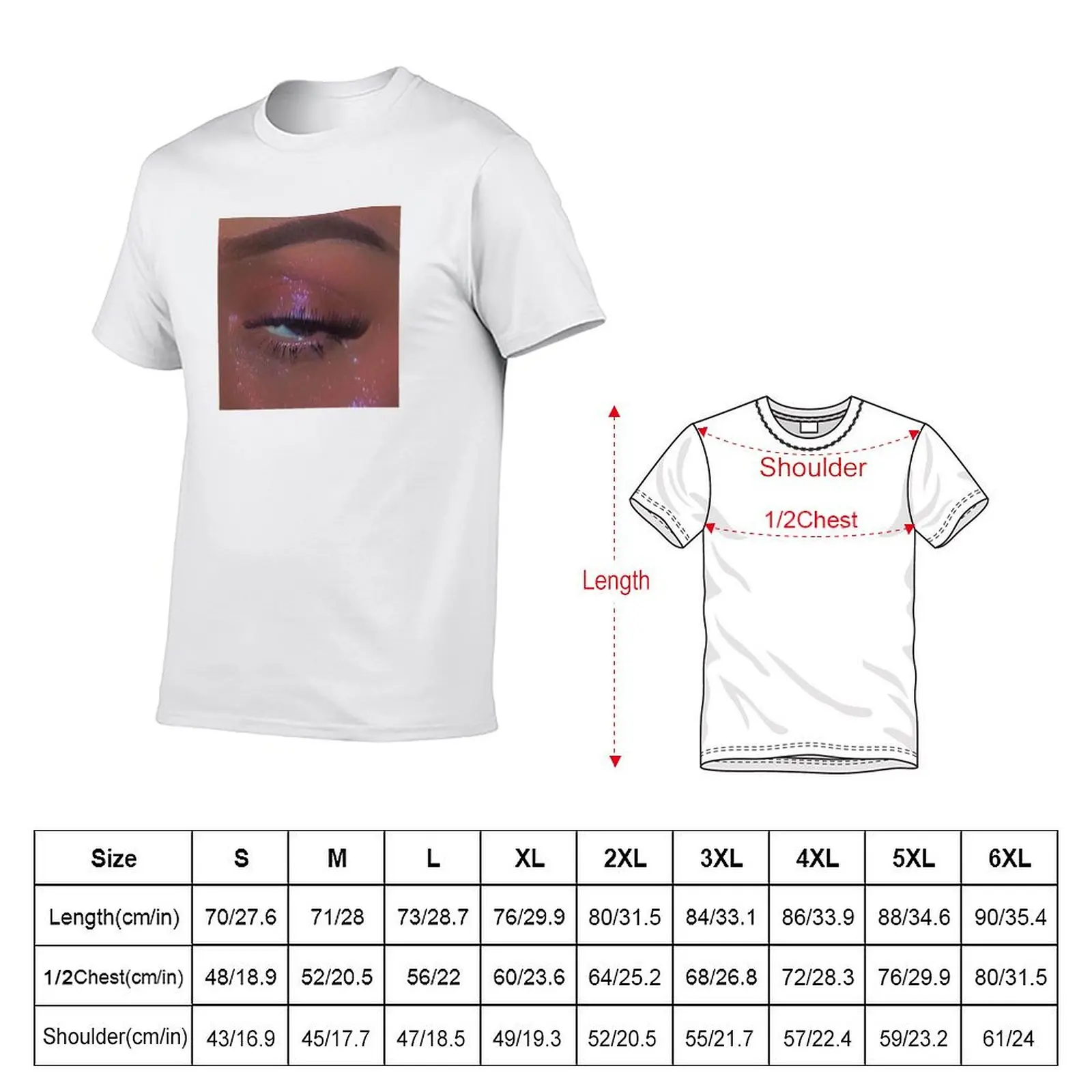 Фото Футболка Eye See U для мужчин, высококачественная, из 100% хлопка, люксовый бренд №2