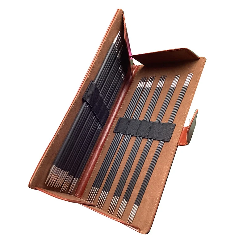 Набор прямых спиц для вязания 9 пар 2 0-6 0 мм двухсторонняя из углеродного волокна и