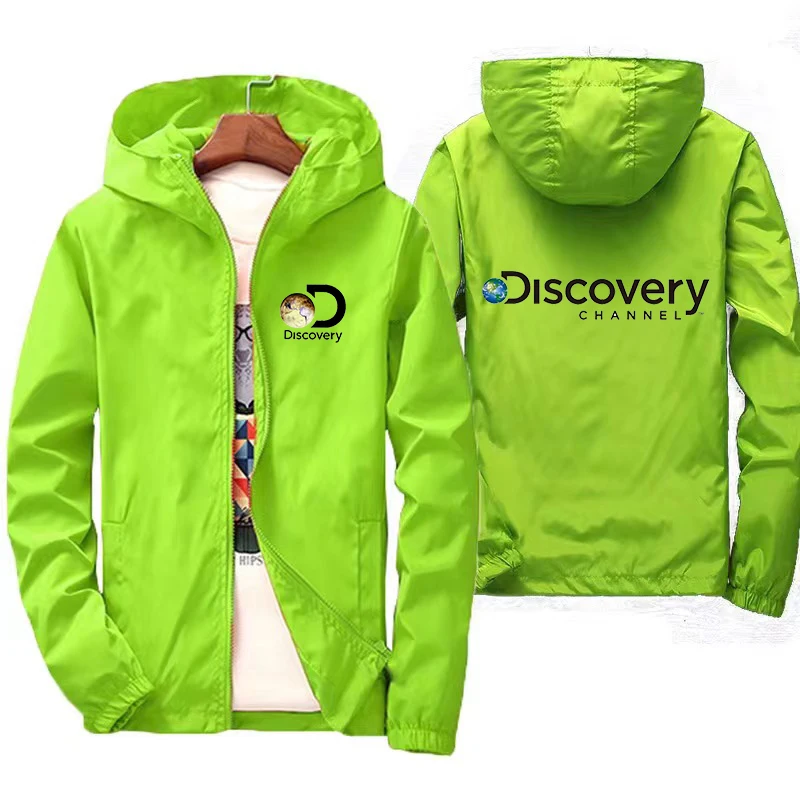 

DIscovery Men's Jacket spring and autumn new raincoat hooded windbreaker men's summer jacket outdoor fishing waterproof coat top