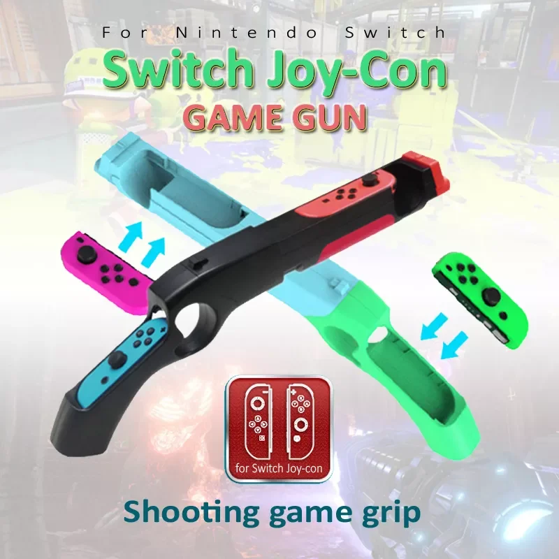 

Периферийные устройства Nintendo Switch Joy-con для игр, рукоятка для стрельбы, рукоятка для ружья, держатель джойстика для контроллера NI Switch OLED