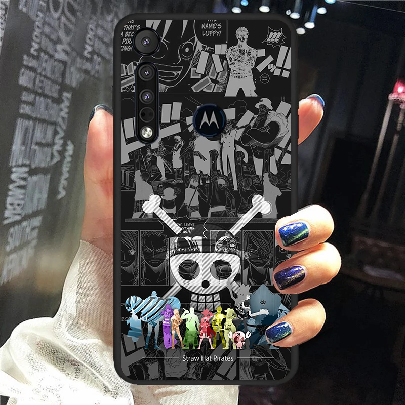 cool anime one piece for motorola moto g g60 g60s g50 g40 g9 g10 e7i e6s power edge 20 e20 2021 x3 s pro black phone case free global shipping