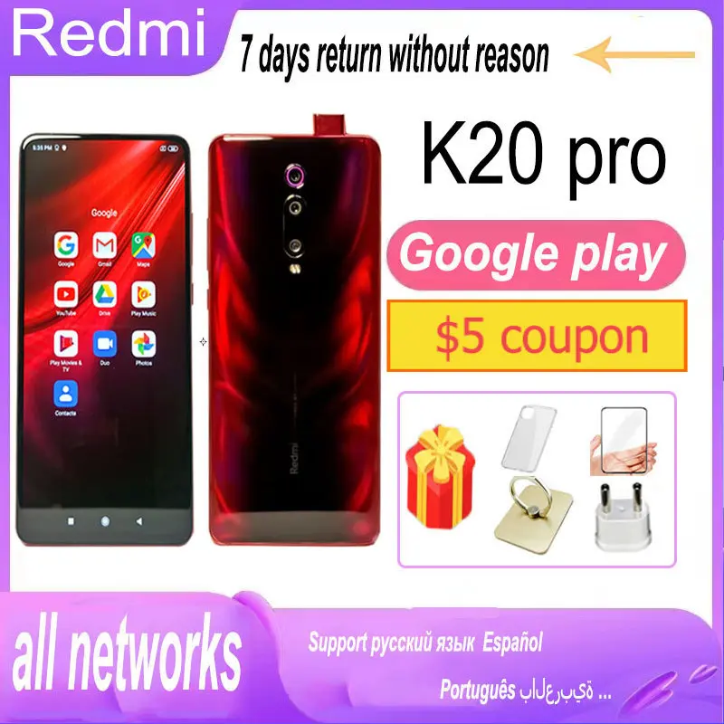 

global version Xiaomi Redmi K20 Pro Xiaomi Mi 9T PRO celular 6GB RAM 128GB ROM Snapdragon 855 4