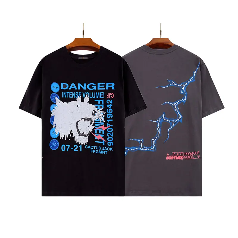 

Travis Scott Cactus Jack Tiger Printed T-Shirt Loose Casual Teen T-Shirt Summer Travis Scott Men Women Short-Sleeve T-Shirt