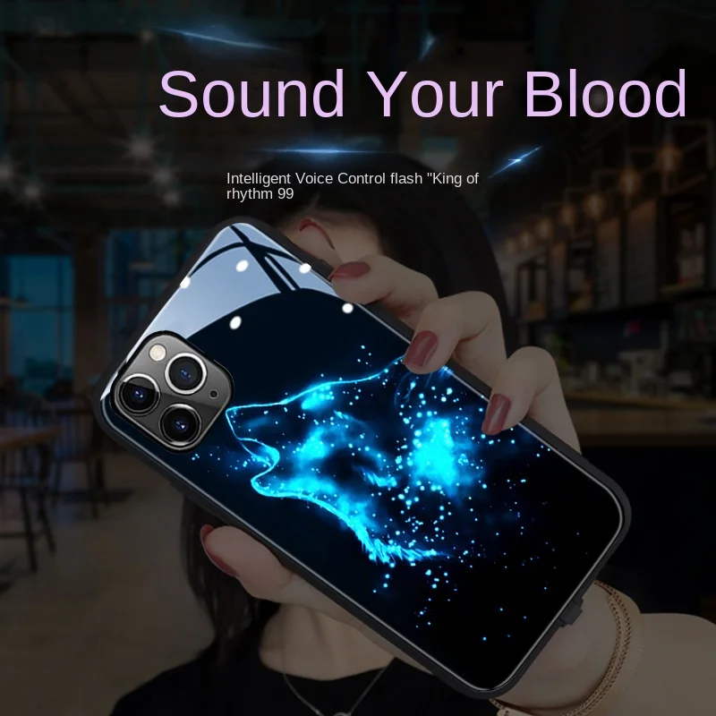 

Suitable for Apple 15 phone case full package iPhone 13 protective case voice control 14plus Apple 12 luminescent trendy brand
