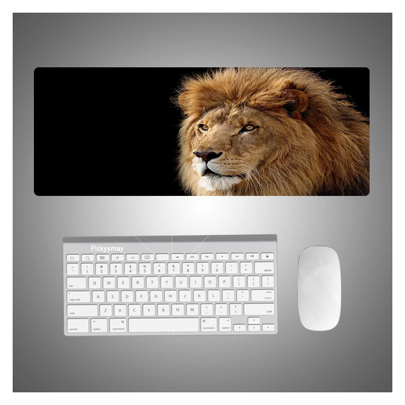 

Cool King Lion 90X40CM Computer Gaming Mouse Pad XXL Large Rubber Mousepad Locking Edge Laptop Notebook Keyboard Mat for LOL