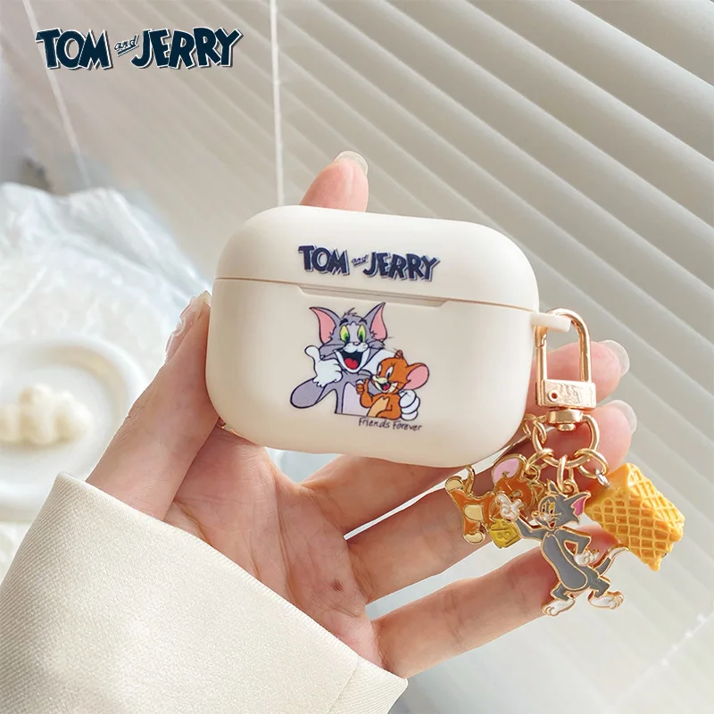 

Cartoon Cat Mouse Cheese Pendant Case for Apple AirPods 1 2 3 Pro Cases Cover IPhone Bluetooth Earbuds Earphone Air Pods Case