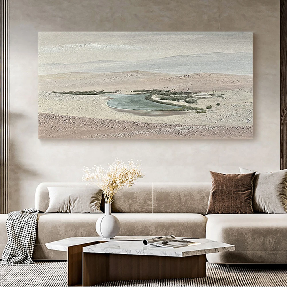 

Hand-painted Modern Landscape Landscape Oil Painting Texture Wall Art Living Room Bedroom Bar Counter Office Bar Decoration