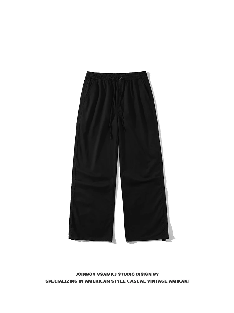 Mu Shibao 2024 новые брюки-парашюты модные брендовые американские винтажные свободные