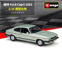 124 ford capri 1982 alloy metal model classic car diecast simulator car for children gift toy collection