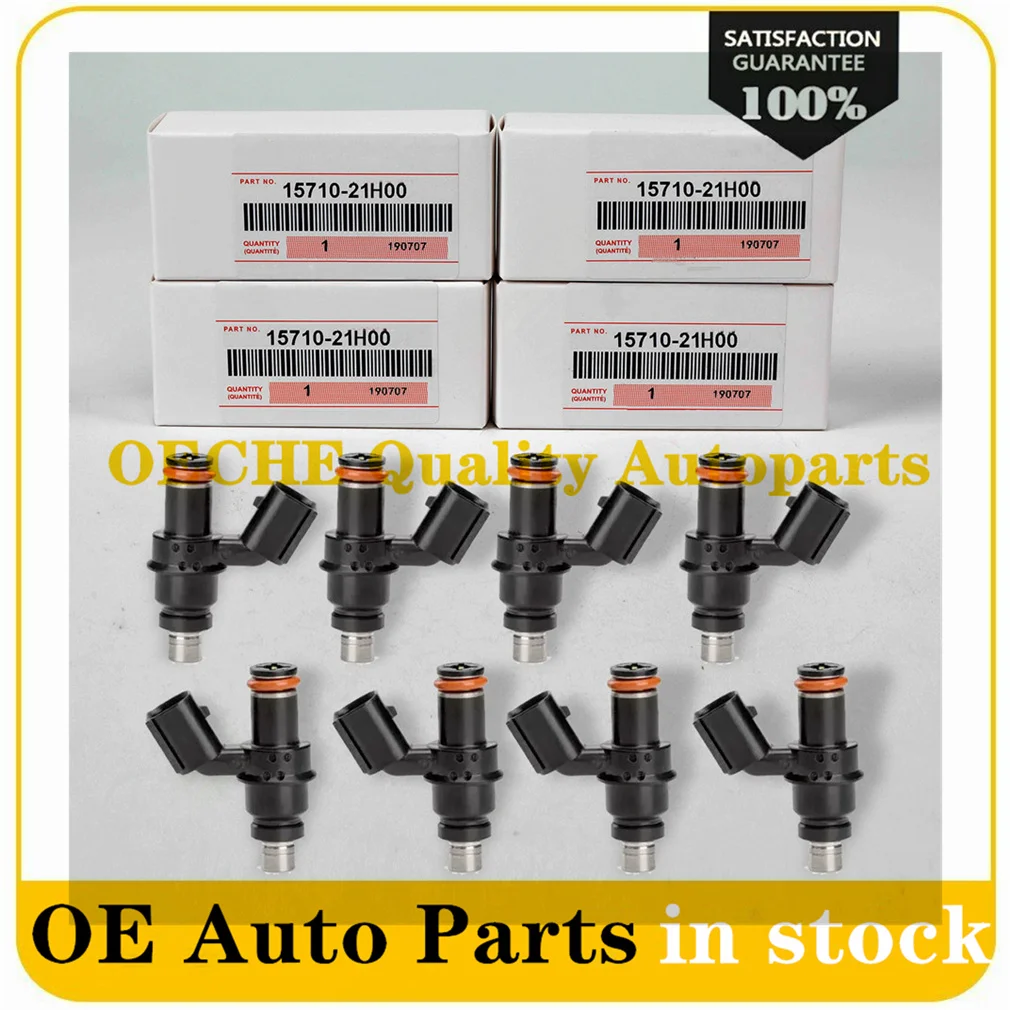 

Новый 8 шт. черный мотоциклетный инжектор в сборе 15710-21H00 для SUZUKI GSX-R1000 2007 2008 K7 1571021H00