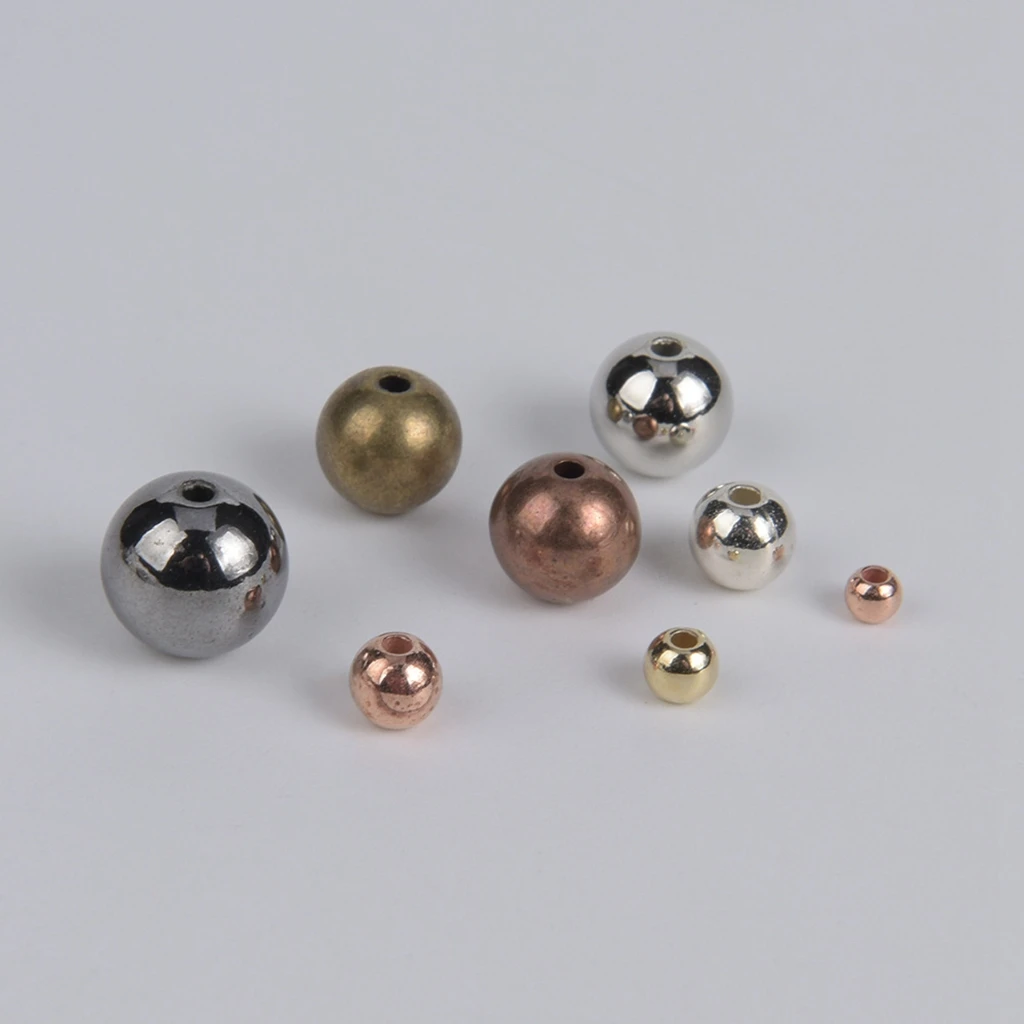 

30-500Pcs/Lot 3-10mm Round Loose Beads Smooth Ball End Seed Beads For Jewelry Making Diy Bracelet Necklace Accessories