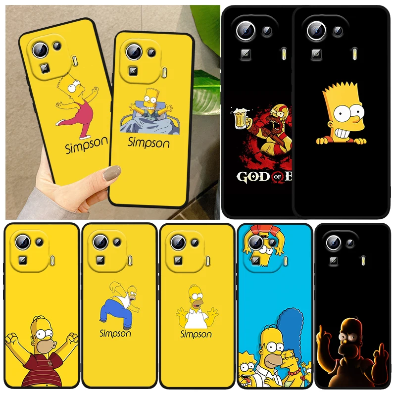 

The Simpsons Disney Family For Xiaomi Mi 12 11T 11 11i 10i 10T 10S Note 10 9T 9 SE Lite Ultra Pro 5G Black TPU Capa Phone Case