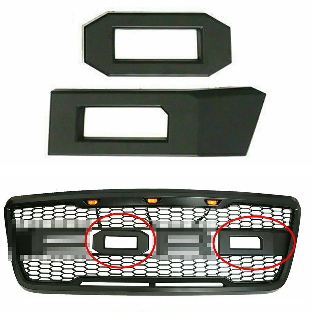 

Matte Black， FOR 2004-2008 F150 O & D Letters Front Grille Raptor Style