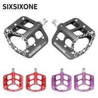 sixsixone bicycle cycling mtb road bike pedals 1pair ultralight aluminum flat platform pedal mountain bicycle parts accessories