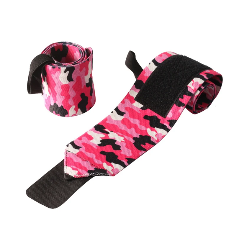 Camouflage Wrist Wrap Support Weight Lifting High Elastic Fabric Wristband Gym Fitness Brace Strap Barbell Lift Aid Bandage