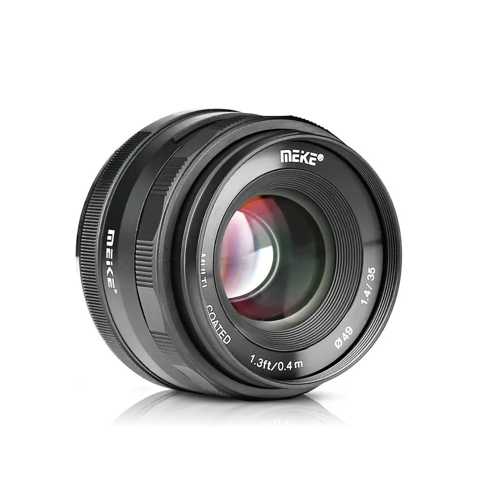 

Meike 35mm F1.4 Large Aperture Manual Focus APS-C Lens For Sony NEX3/3N/5/5T/5R/5N/NEX6/7/a5000/a5100/a6000/a6300 + Gift