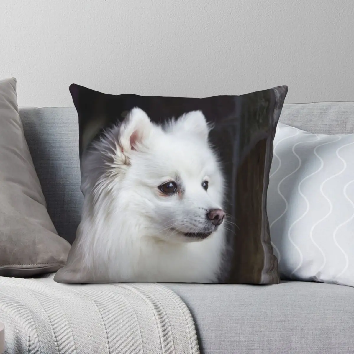 

Квадратная наволочка в японском стиле, Полиэстеровая льняная бархатная Декоративная Подушка на молнии для дивана, сидения с принтом спиц