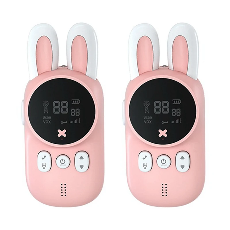 

2Pcs Walkie Talkie For Kids,Portable Handheld Parent-Child Talk Educational Interactive Toy Children's Radio Talkie