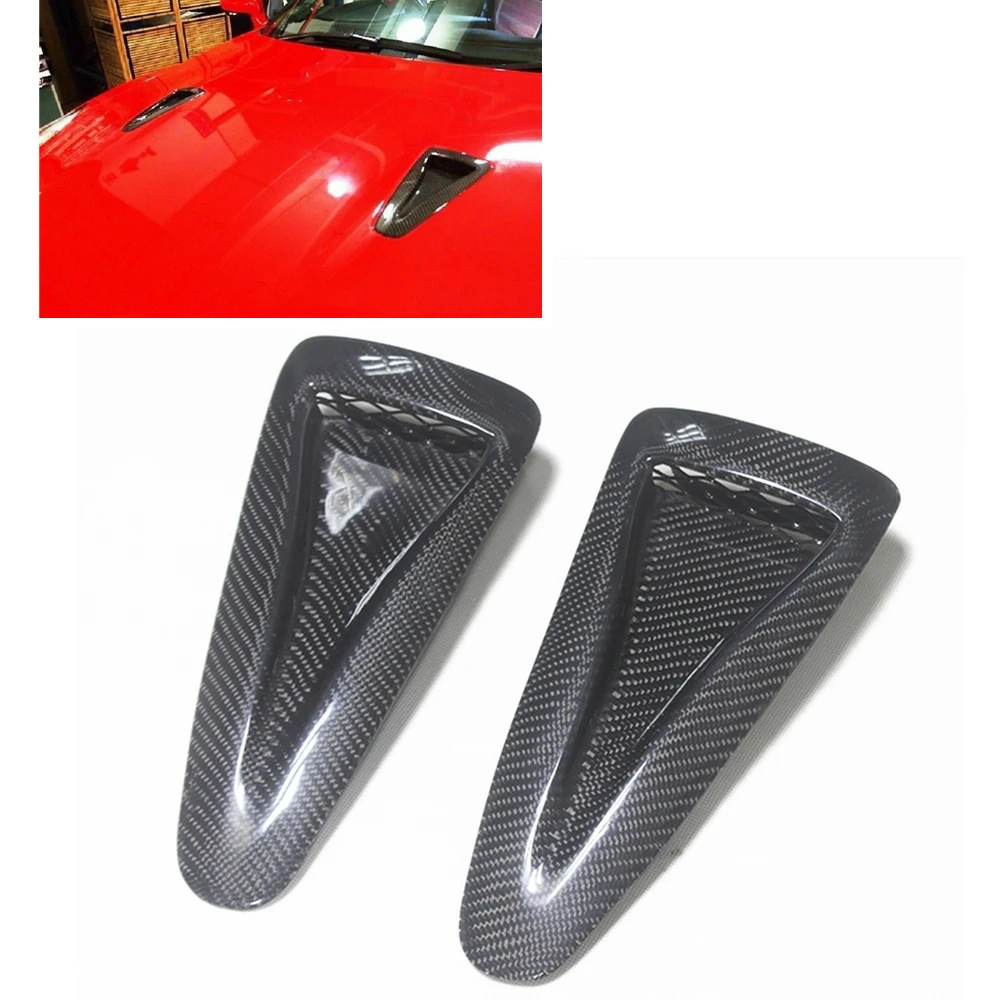 

Front Engine Hood Bonnet Air Vent Intake Cover Trim For Nissan R35 GTR 2008-2015 Carbon Fiber Car Upper Bumper Outlet Flow Duct
