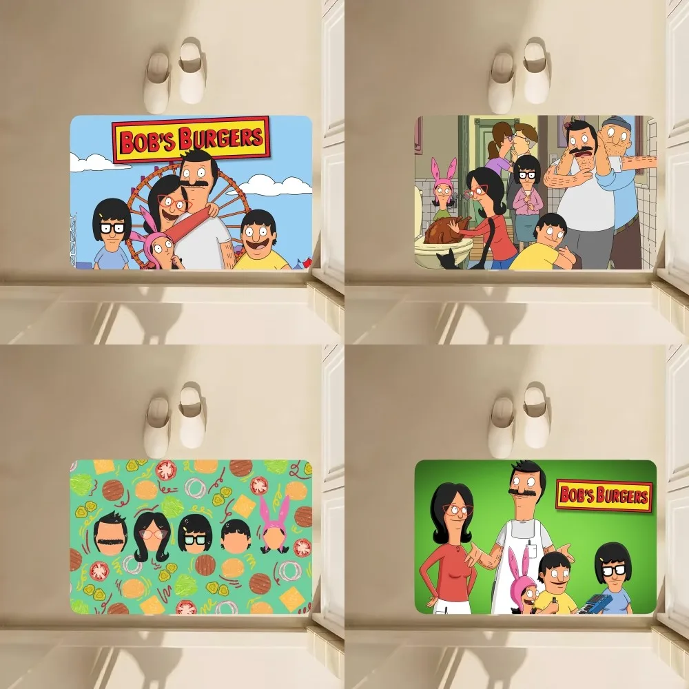 Напольный коврик B-Bob's с мультяшными изображениями гамбургеров нескользящий