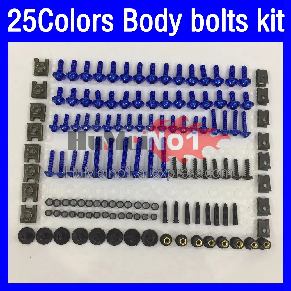 

268ps Fairing bolts full screw kit For Aprilia RS4 RS 125 RS-125 RS125 99 00 01 02 03 04 05 1999 2000 2005 Body bolt screws Nuts