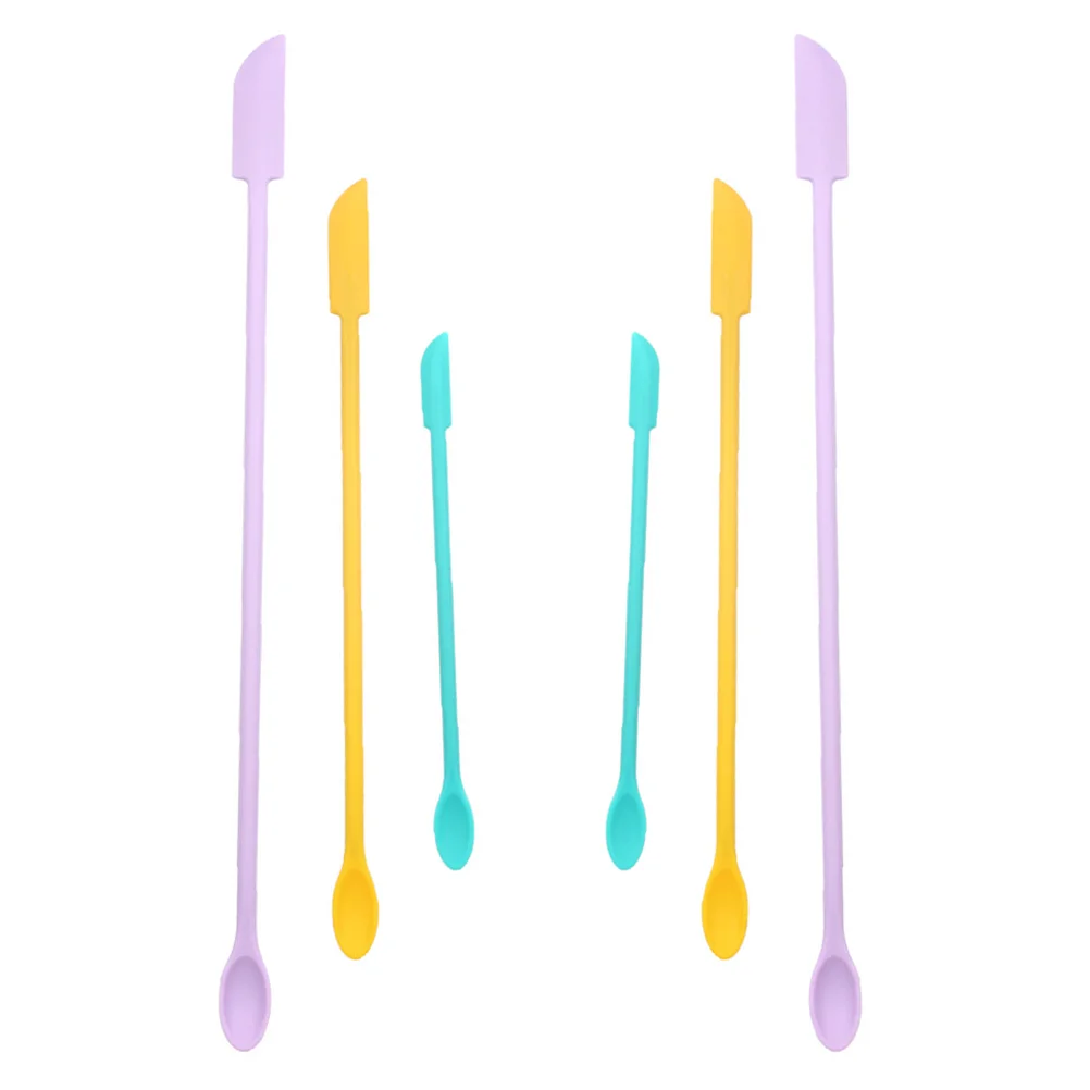 

6pcs Silicone Cooking Spatula Practical Cream Spatula Multifunctional Scraper