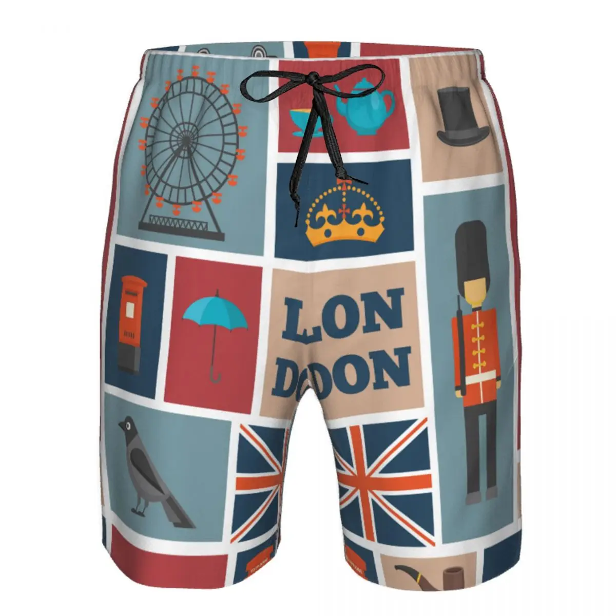 

Swimsuit Beach Quick Drying Trunks For Men London UK Theme Swimwear Briefs Board Shorts Fast Dry Beachwear
