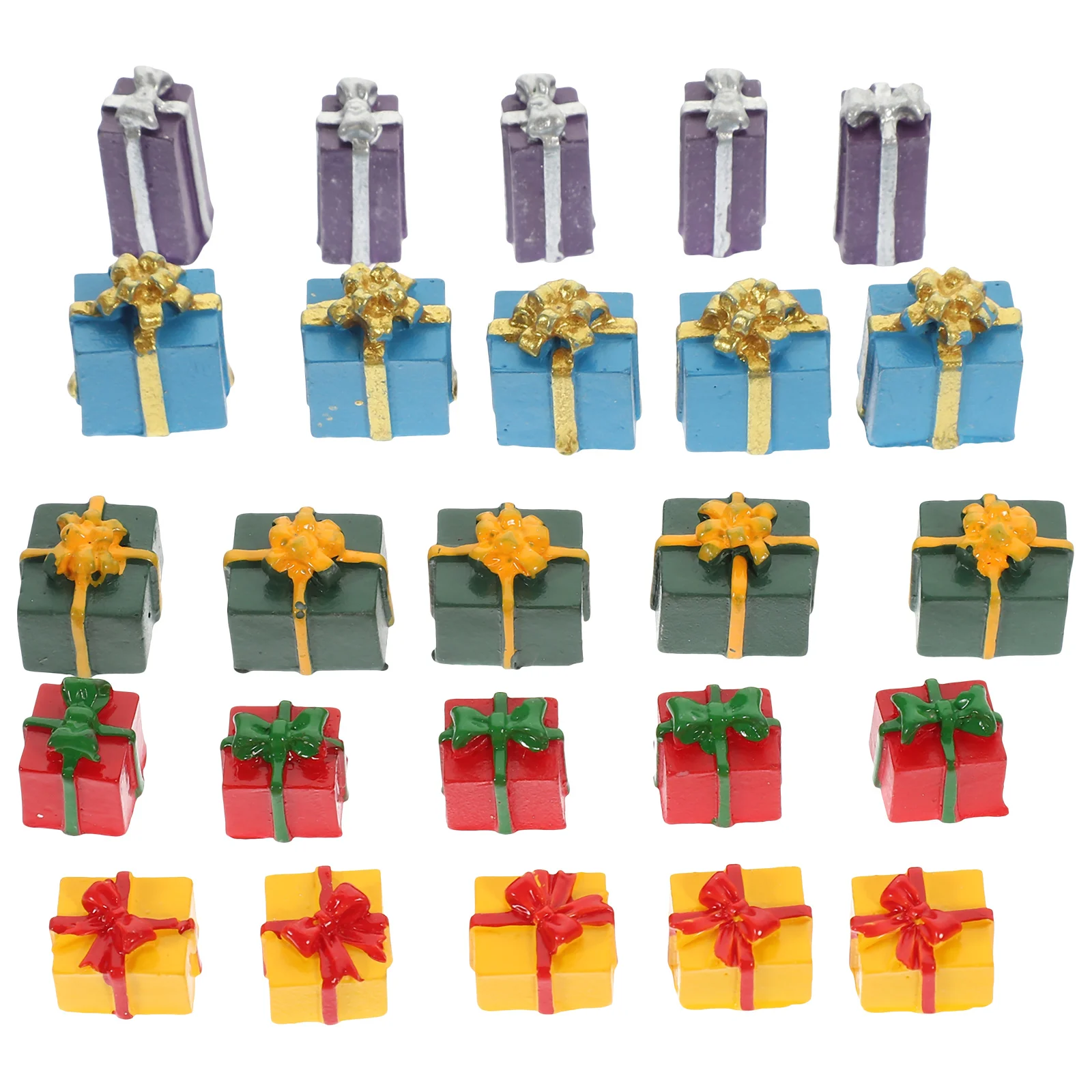 

25pcs Miniature Gift Box Model House Mini Gift Box Decoration Funny Small Gift Box
